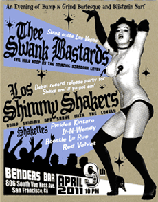 Los SHimmy Shakers Release Poster